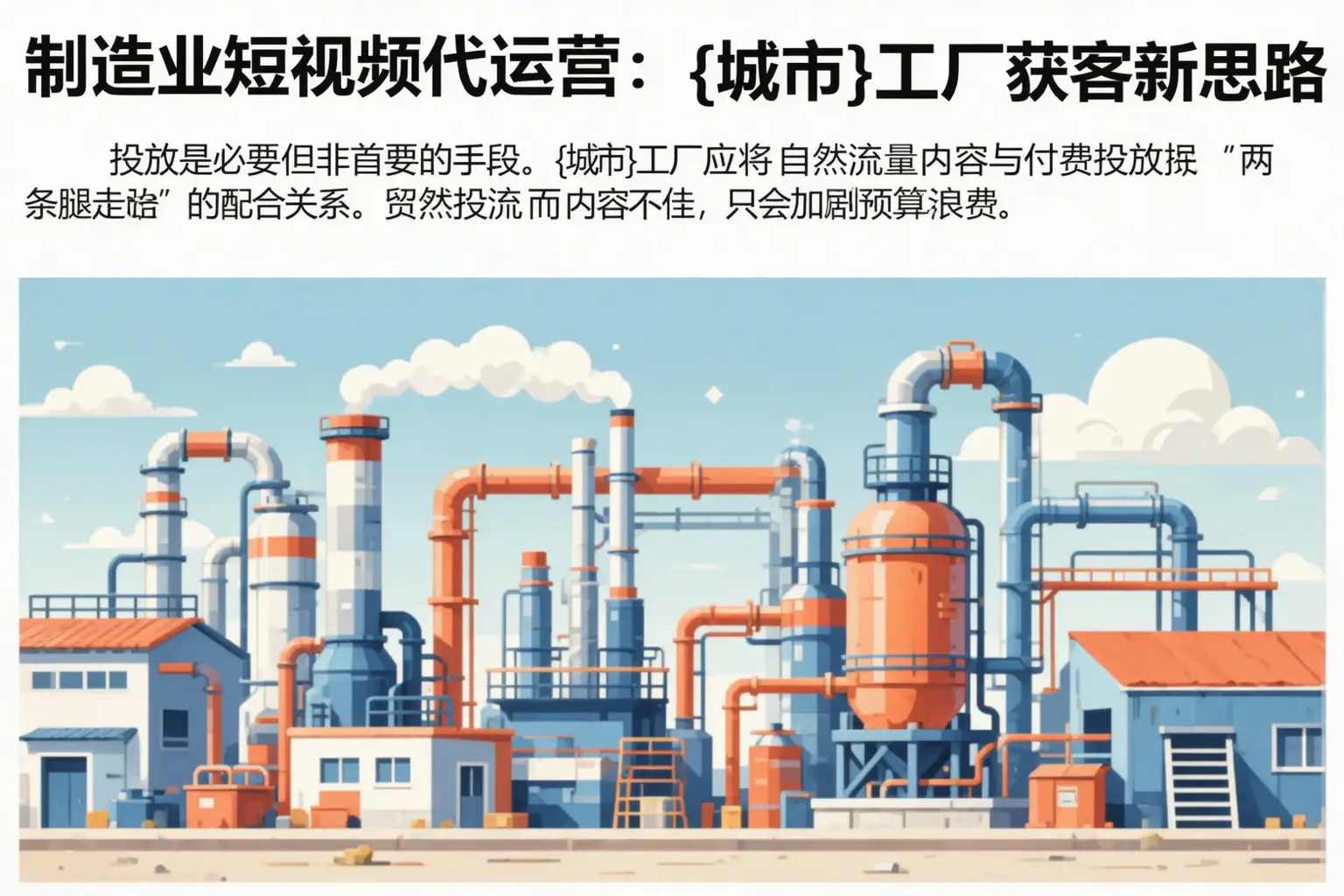 制造业短视频代运营:巴州工厂获客新思路